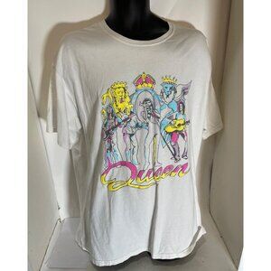 Queen Freddie Mercury Graphic T Shirt XL Official Band Merch Rock Tee